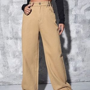 High waist jogger jeans